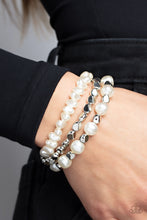 Load image into Gallery viewer, Shoreside Soiree - White Bracelet - Paparazzi Jewelry