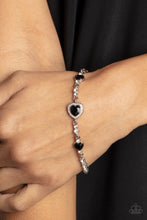 Load image into Gallery viewer, Amor Actually - Black Bracelet - Paparazzi Jewelry
