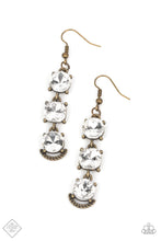 Load image into Gallery viewer, paparazzi-accessories-determined-to-dazzle-brass-earrings