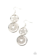 Load image into Gallery viewer, paparazzi-accessories-liberty-and-sparkle-for-all-white-earrings