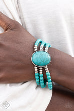 Load image into Gallery viewer, Stone Pools - Blue Bracelet - Paparazzi Jewelry