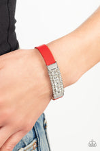 Load image into Gallery viewer, Rebel Reputation - Red Bracelet - Paparazzi Jewelry