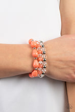 Load image into Gallery viewer, Beachside Brunch - Orange Bracelet - Paparazzi Jewelry