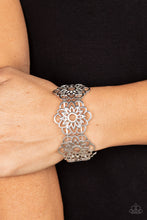 Load image into Gallery viewer, Baroque Bouquet - Silver Bracelet - Paparazzi Jewelry