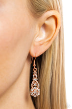 Load image into Gallery viewer, GLITZY on All Counts - Copper Earrings - Paparazzi Jewelry
