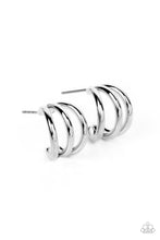 Load image into Gallery viewer, paparazzi-accessories-triple-down-silver-earrings