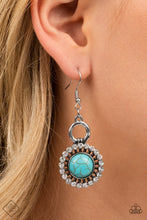 Load image into Gallery viewer, Mojave Mogul - Blue Earrings - Paparazzi Jewelry