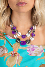 Load image into Gallery viewer, Barefoot Beaches - Purple Necklace - Paparazzi Jewelry