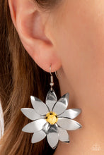 Load image into Gallery viewer, Pinwheel Prairies - Yellow Earrings - Paparazzi Jewelry