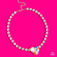 Load image into Gallery viewer, Heart in My Throat - Orange Necklace - Paparazzi Jewelry