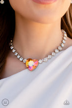 Load image into Gallery viewer, Heart in My Throat - Orange Necklace - Paparazzi Jewelry