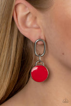 Load image into Gallery viewer, Drop a TINT - Red Post Earrings - Paparazzi Jewelry