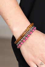 Load image into Gallery viewer, ESCAPADE Route - Pink Bracelet - Paparazzi Jewelry