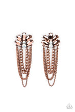 Load image into Gallery viewer, paparazzi-accessories-reach-for-the-skyscrapers-copper-post earrings