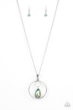 Load image into Gallery viewer, paparazzi-accessories-swinging-shimmer-green-necklace