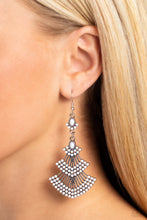 Load image into Gallery viewer, Eastern Expression - White Earrings - Paparazzi Jewelry