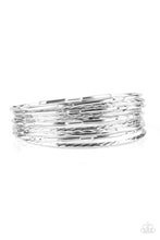 Load image into Gallery viewer, paparazzi-accessories-urban-sprawl-silver-bracelet