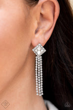 Load image into Gallery viewer, Seasonal Sparkle - White Post Earrings - Paparazzi Jewelry
