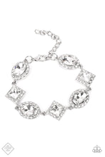 Load image into Gallery viewer, paparazzi-accessories-decade-of-dazzle-white-bracelet