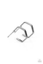 Load image into Gallery viewer, paparazzi-accessories-haute-hexagons-black-earrings