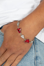 Load image into Gallery viewer, Cluelessly Crushing - Red Bracelet - Paparazzi Jewelry
