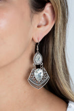Load image into Gallery viewer, Royal Remix - White Earrings - Paparazzi Jewelry