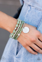 Load image into Gallery viewer, Surfer Style - Green Bracelet - Paparazzi Jewelry