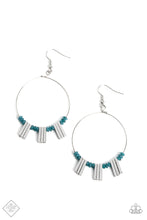 Load image into Gallery viewer, paparazzi-accessories-luxe-lagoon-blue-earrings
