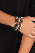 Load image into Gallery viewer, Top Notch Twinkle - Black Bracelet - Paparazzi Jewelry