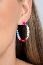 Load image into Gallery viewer, Multicolored Mambo - Pink Multi Earrings - Paparazzi Jewelry