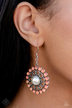 Load image into Gallery viewer, Effortlessly Eden - Orange Earrings - Paparazzi Jewelry