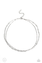 Load image into Gallery viewer, paparazzi-accessories-polished-paperclips-silver-necklace