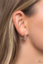Load image into Gallery viewer, Bubbling Beauty - Rose Gold Earrings - Paparazzi Jewelry