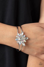 Load image into Gallery viewer, Chic Corsage - White Bracelet - Paparazzi Jewelry