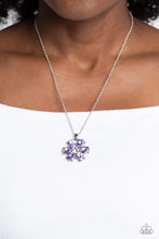 Load image into Gallery viewer, Fancy Flower Girl - Purple Necklace - Paparazzi Jewelry