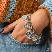 Load image into Gallery viewer, GLITTER and Grace - White Bracelet - Paparazzi Jewelry