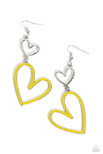 Load image into Gallery viewer, paparazzi-accessories-pristine-pizzazz-yellow-earrings
