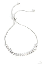 Load image into Gallery viewer, paparazzi-accessories-dynamic-diamonds-white-bracelet