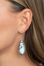 Load image into Gallery viewer, TEARDROP-Dead Dynasty - Blue Earrings - Paparazzi Jewelry