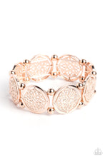 Load image into Gallery viewer, paparazzi-accessories-filigree-fanfare-rose-gold