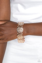 Load image into Gallery viewer, Filigree Fanfare - Rose Gold Bracelet - Paparazzi Jewelry