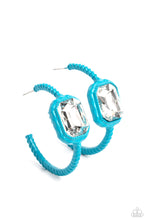 Load image into Gallery viewer, paparazzi-accessories-call-me-trendy-blue-earrings
