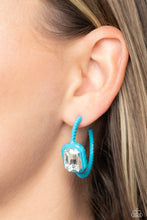 Load image into Gallery viewer, Call Me TRENDY - Blue Earrings - Paparazzi Jewelry