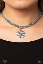 Load image into Gallery viewer, Compacted Cosmos - Blue Necklace - Paparazzi Jewelry