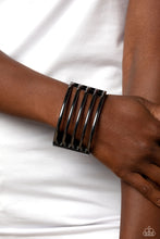 Load image into Gallery viewer, Wayward Warrior - Black Bracelet - Paparazzi Jewelry