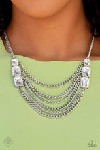 Load image into Gallery viewer, Come CHAIN or Shine - White Necklace - Paparazzi Jewelry