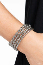 Load image into Gallery viewer, Striped Stack - Silver Bracelet - Paparazzi Jewelry