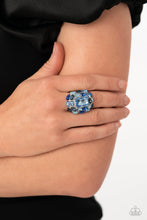 Load image into Gallery viewer, Perfectly Park Avenue - Blue Ring - Paparazzi Jewelry