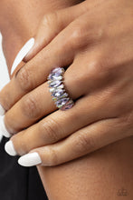 Load image into Gallery viewer, Kaleidoscopic Knockout - Purple Ring - Paparazzi Jewelry