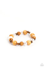 Load image into Gallery viewer, paparazzi-accessories-take-a-wood-look-brown-bracelet